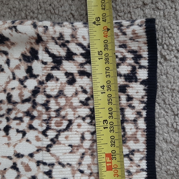 Women's Lands'end Knitted Short Sleeve Sweater Top Blouse Animal Print Size S - Picture 9 of 9